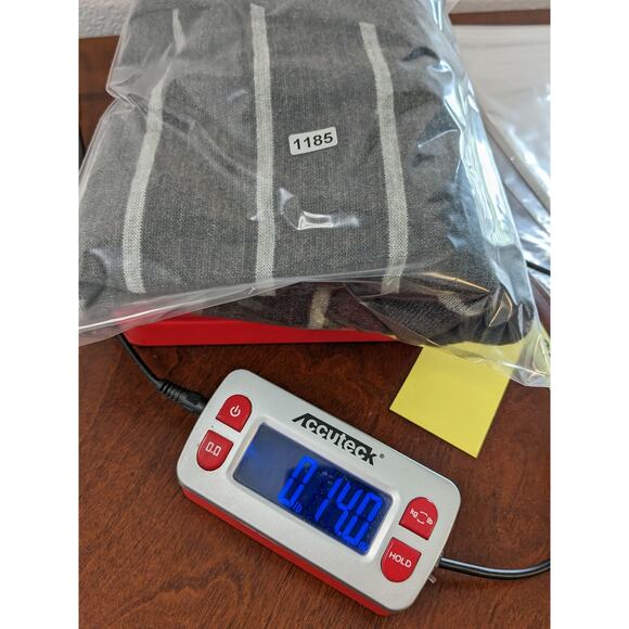 Heartloom Button Cardigan M Gray White Striped Boyfriend Ribbed Cutout Everyday - Picture 9 of 9